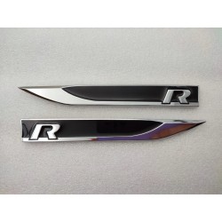 Emblemas laterales volkswagen vw r negro