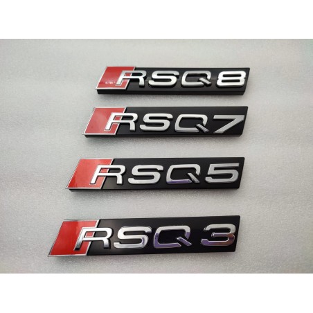 EMBLEMA PARRILLA AUDI RSQ3 PLATA