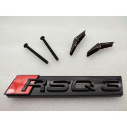 EMBLEMA PARRILLA AUDI RSQ3 NEGRO