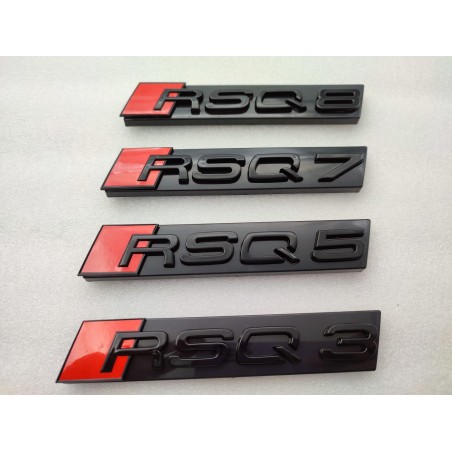 EMBLEMA PARRILLA AUDI RSQ3 NEGRO
