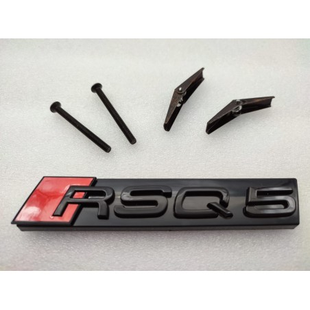 Emblema parrilla Audi RSQ5 negro