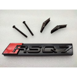 Emblema parrilla Audi RSQ7 negro