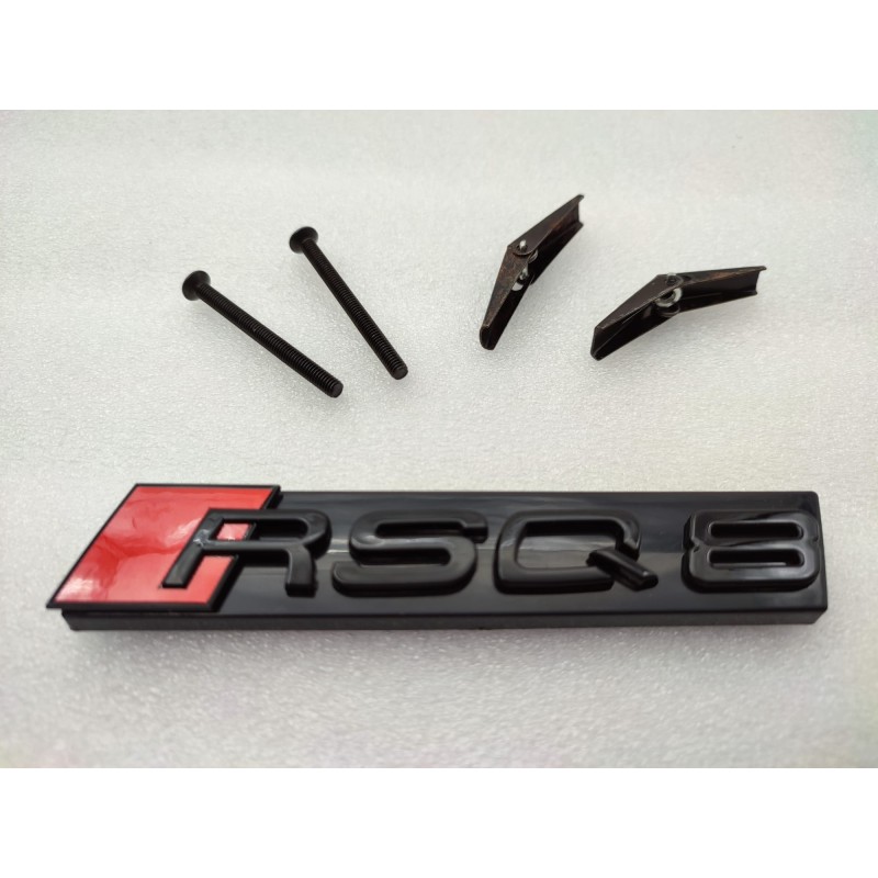 Emblema Parrilla AUDI RSQ8 Negro