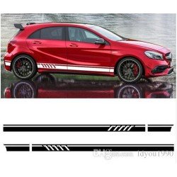 Vinilos laterales mercedes amg a45 blancos 250cm