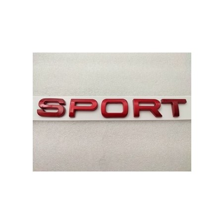 Emblema lateral o trasero letras sport land rover rojo