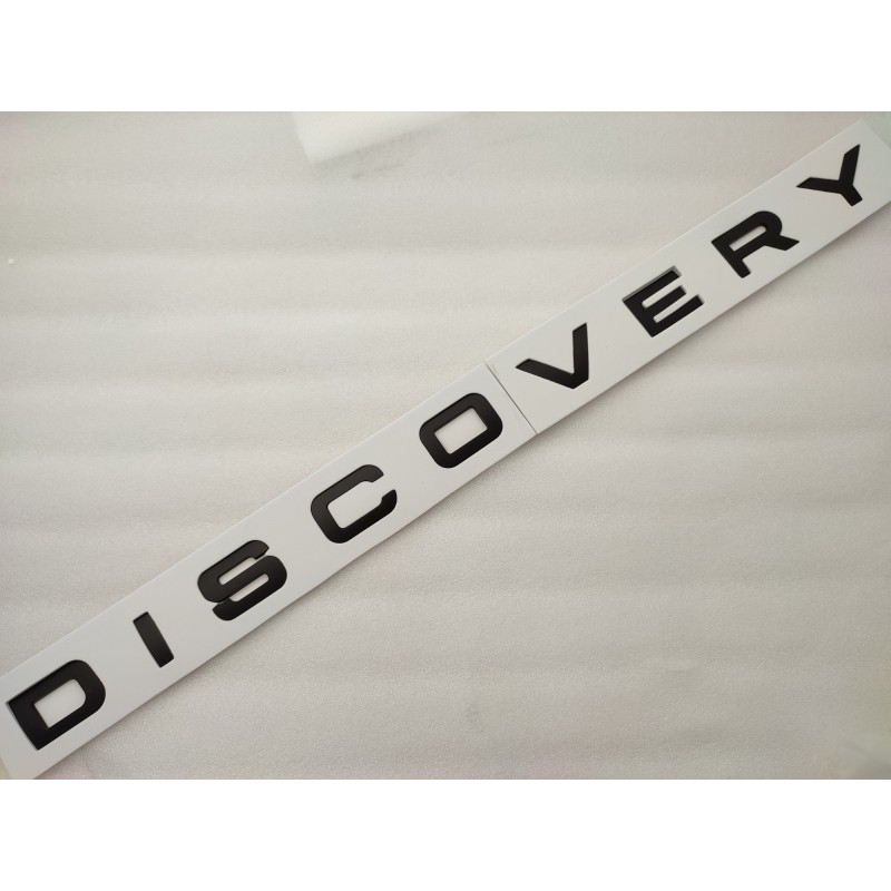 Emblema Delantero o trasero Letras DISCOVERY Negras