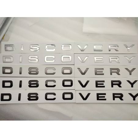 Emblema Delantero o trasero Letras DISCOVERY Negras