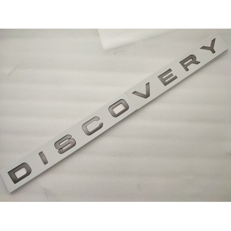 Emblema delantero o trasero letras discovery grises