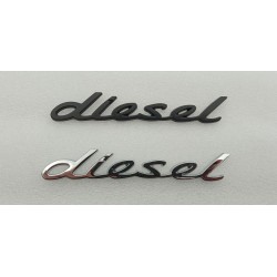 Emblema letras negras porsche diesel