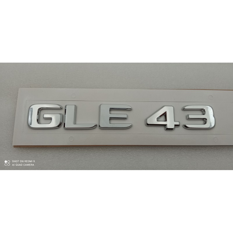 NUEVO EMBLEMA LETRAS MERCEDES BENZ CLASE GLE GLE43 CROMADAS