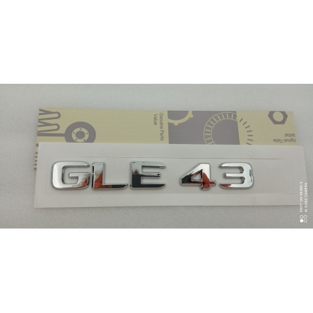 NUEVO EMBLEMA LETRAS MERCEDES BENZ CLASE GLE GLE43 CROMADAS