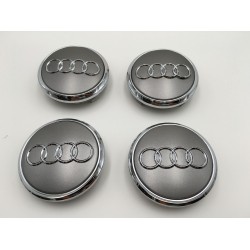 Centro de rueda Audi gris 77mm