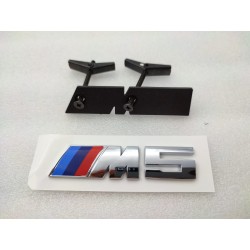 EMBLEMA PARRILLA BMW M5 COLOR PLATA