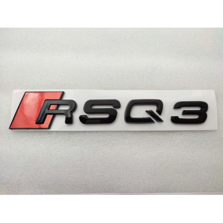 Emblema trasero audi rsq3 negro