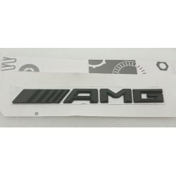 Emblema logo trasero mercedes AMG negro