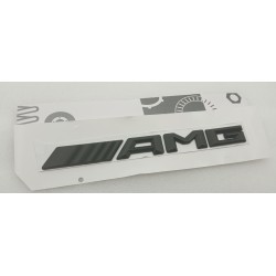 Emblema logo trasero mercedes AMG negro