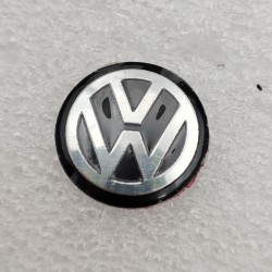 Emblema logo de llave Volkswagen 13mm negro