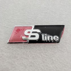 Emblema logo volante Audi Sline negro