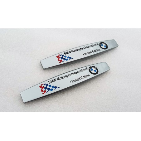 2 emblemas laterales BMW LIMITED edition mate