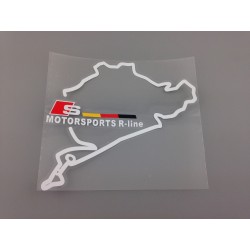 Vinilo nurburgring motorsports s line blanco