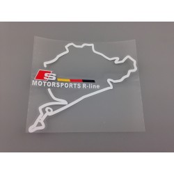 Vinilo nurburgring motorsports sline blanco