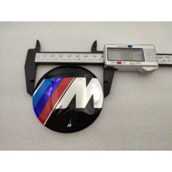 CHAPA ADHESIVA BMW M 78MM METÁLICA