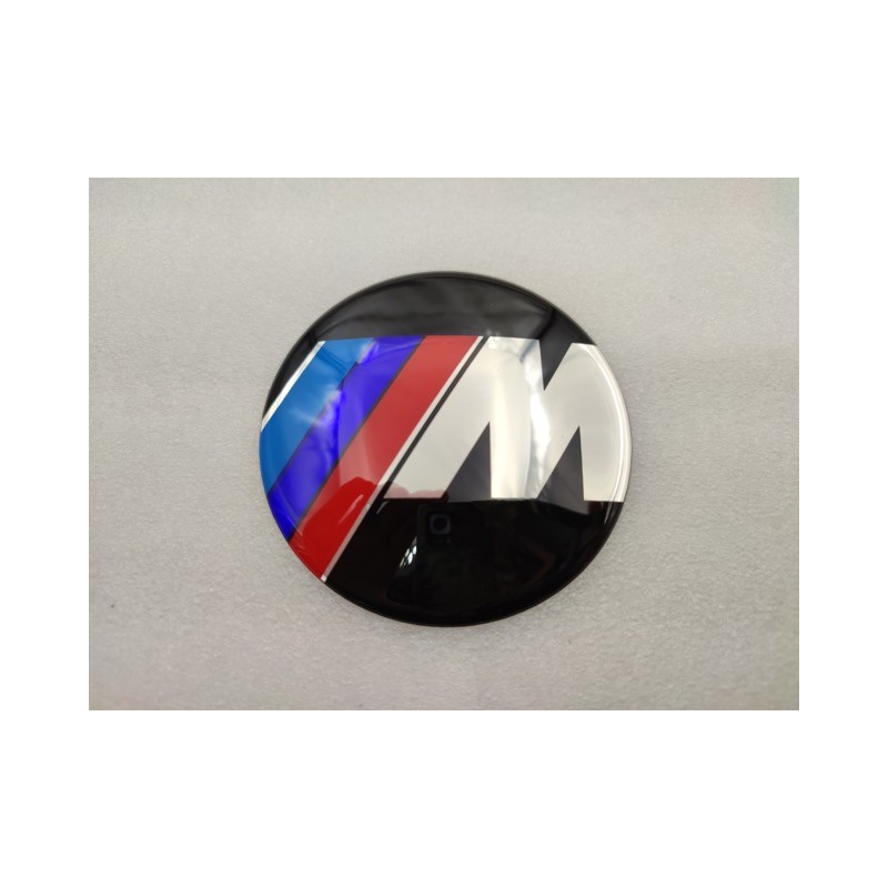 CHAPA ADHESIVA BMW M 78MM METÁLICA