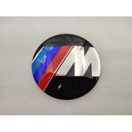 CHAPA ADHESIVA BMW M 78MM METÁLICA