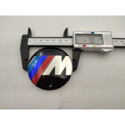 CHAPA ADHESIVA BMW M 67MM METÁLICA