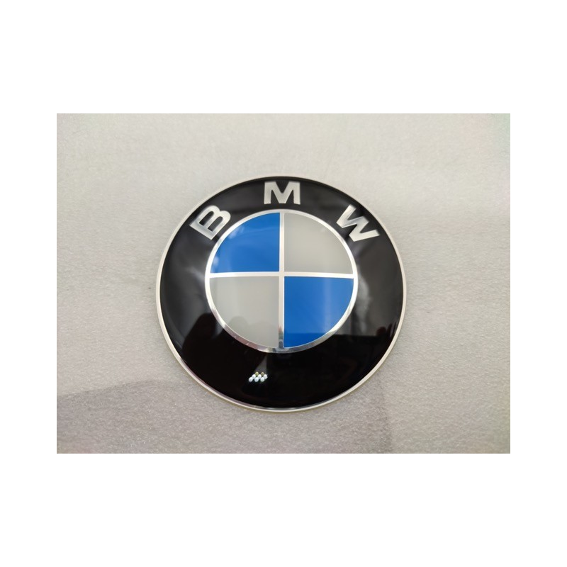 CHAPA ADHESIVA BMW AZUL Y BLANCO ORIGINAL 67MM