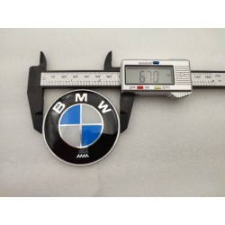 CHAPA ADHESIVA BMW AZUL Y BLANCO ORIGINAL 67MM