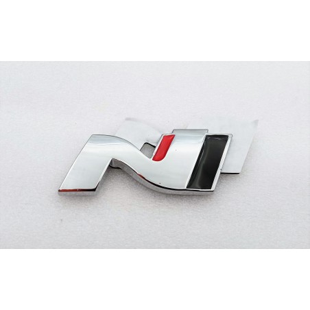 EMBLEMA TRASERO O LATERAL HYUNDAI N CROMADO