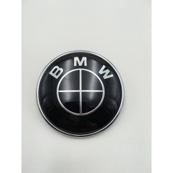 Emblema capot bmw negro 82mm