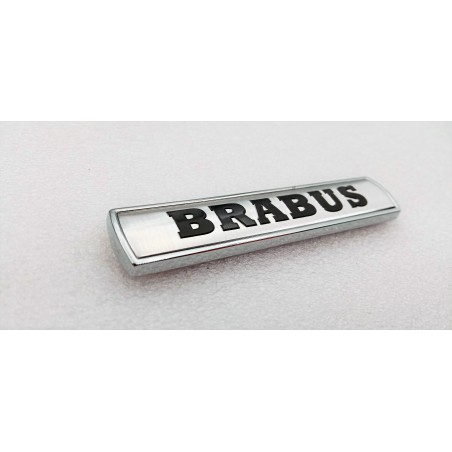 EMBLEMA TRASERO o LATERAL BRABUS PLATA