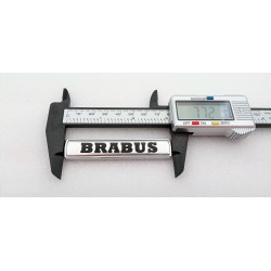 EMBLEMA TRASERO o LATERAL BRABUS PLATA
