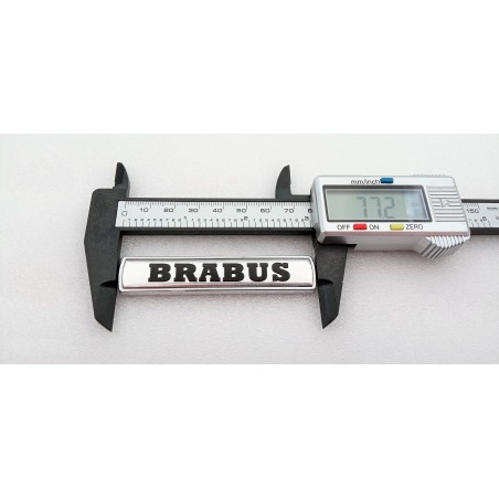 EMBLEMA TRASERO o LATERAL BRABUS PLATA