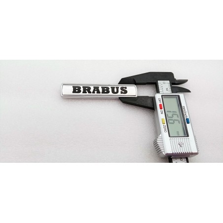 EMBLEMA TRASERO o LATERAL BRABUS PLATA