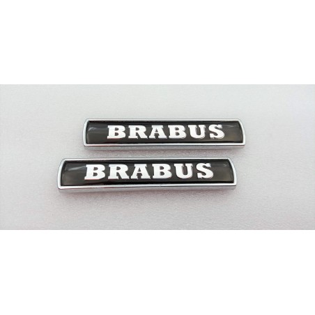 2 EMBLEMAS LATERALES BRABUS NEGRO