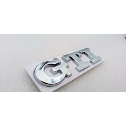 EMBLEMA TRASERO VOLKSWAGEN LETRAS GTI PLATA