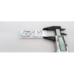 Emblema Trasero VOLKSWAGEN Letras GTI Plata