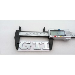 Emblema Trasero VOLKSWAGEN Letras GTI Plata