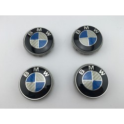 Centro de rueda BMW azul carbono 68mm