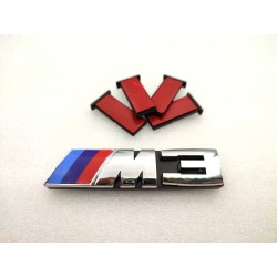 EMBLEMA PARRILLA BMW M3 PLATA MODELO NUEVO