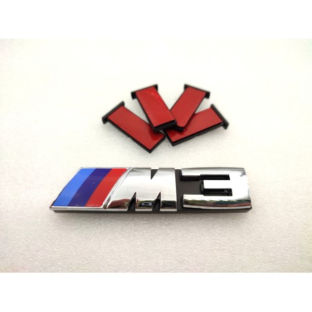 EMBLEMA PARRILLA BMW M3 PLATA MODELO NUEVO
