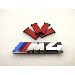 EMBLEMA PARRILLA BMW M4 PLATA MODELO NUEVO