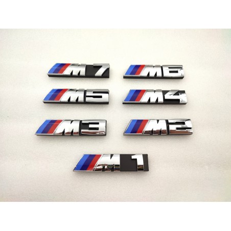 EMBLEMA PARRILLA BMW M7 PLATA MODELO NUEVO