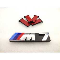 EMBLEMA PARRILLA BMW M7 PLATA MODELO NUEVO