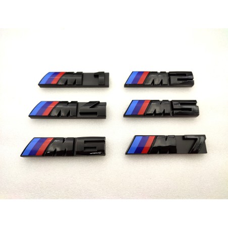 Emblema parrilla BMW M1 negro modelo nuevo