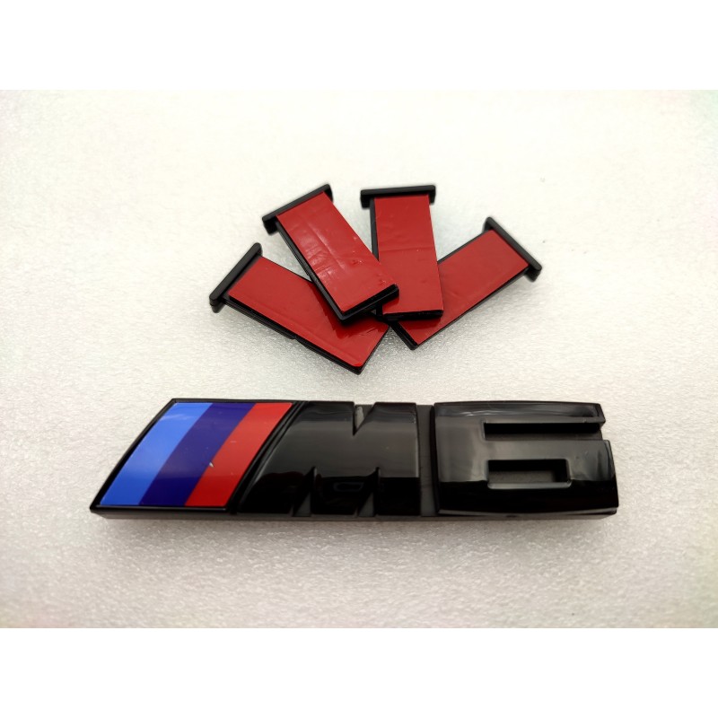 EMBLEMA PARRILLA BMW M6 NEGRO MODELO NUEVO