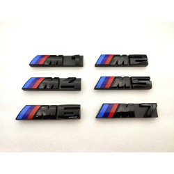 Emblema parrilla BMW M7 negro modelo nuevo